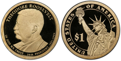 Bullionshark 2013-S Theodore Roosevelt Presidential Dollar - Proof 