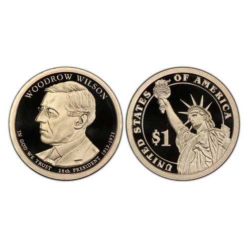 Bullionshark 2013-S Woodrow Wilson Presidential Dollar - Proof 