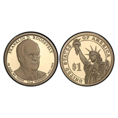 Bullionshark 2014-S Franklin D. Roosevelt Presidential Dollar - Proof 