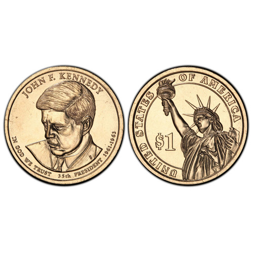 Bullionshark 2015-D John F. Kennedy Presidential Dollar 