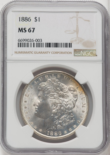  1886 Silver Morgan Dollar NGC MS67 - 518926089 