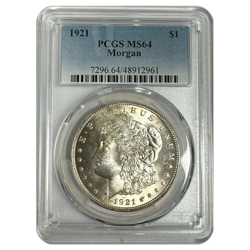 Bullionshark 1921 Morgan Dollar PCGS MS64 