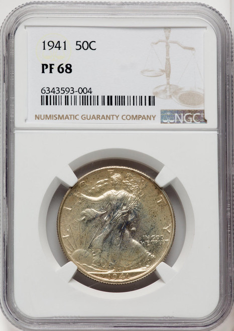 Bullionshark 1941 Proof Standing Liberty Quarter NGC PF68 