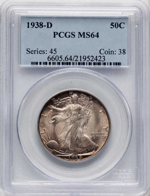  1938-D Standing Liberty Quarter PCGS MS64 