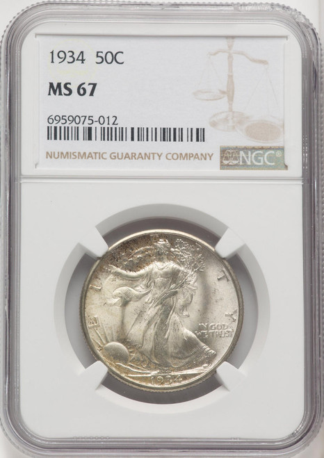 1934 Walking Liberty Half Dollar NGC MS67 - 767090022