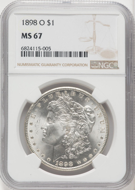  1898-O Morgan Silver Dollar NGC MS67 