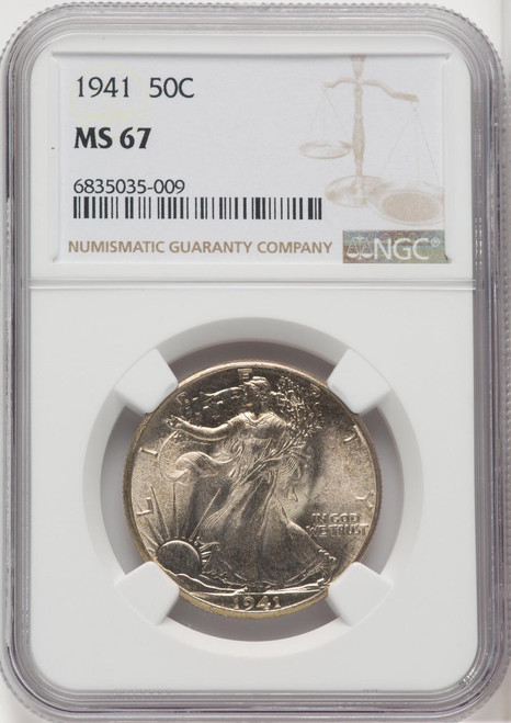 1941 Walking Liberty Half Dollar NGC MS67 - 766799034