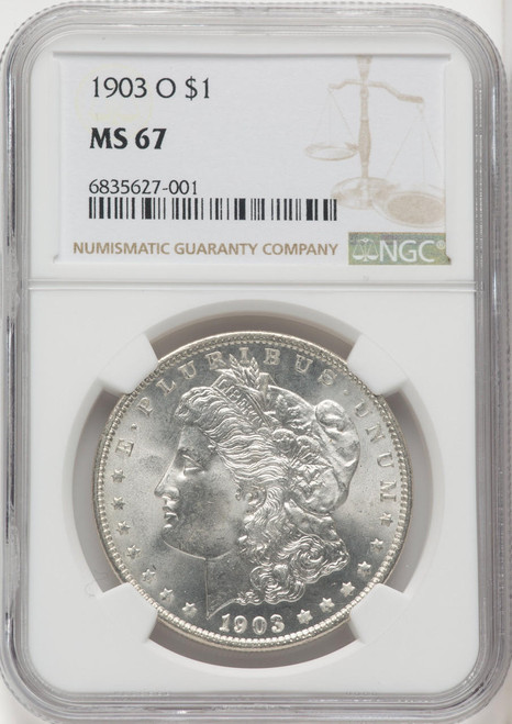 Bullionshark 1903-O Morgan Silver Dollar NGC MS67 