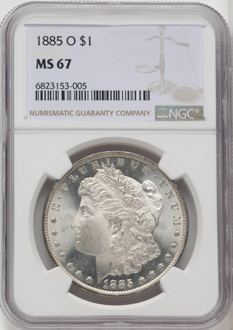 Bullionshark 1885-O Morgan Silver Dollar NGC MS67 - 763513007 