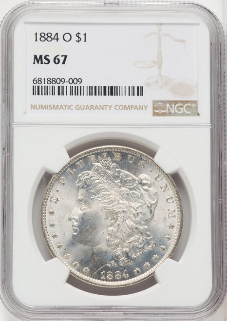 Bullionshark 1884-O Morgan Silver Dollar NGC MS67 