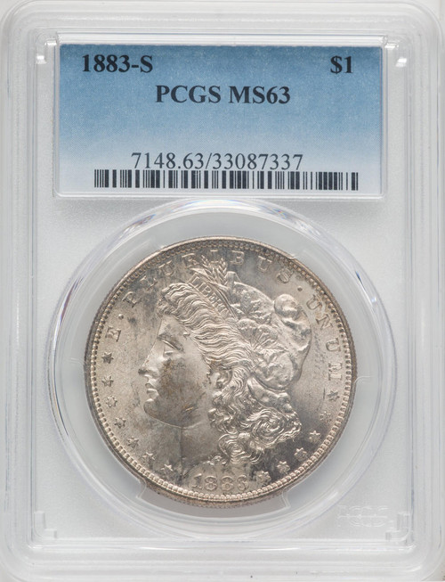 Bullionshark 1883-S Morgan Silver Dollar PCGS MS63 