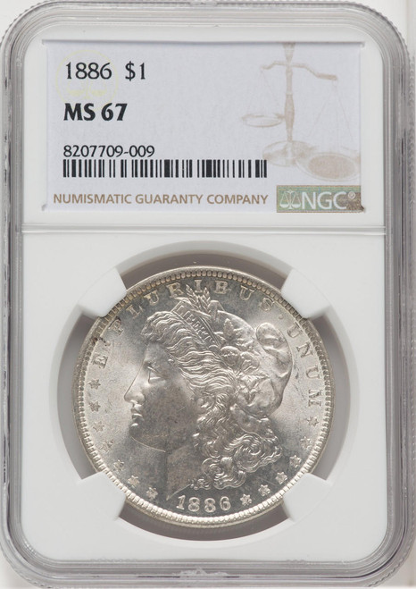 Bullionshark 1886 Morgan Silver Dollar NGC MS67 - 768193020 