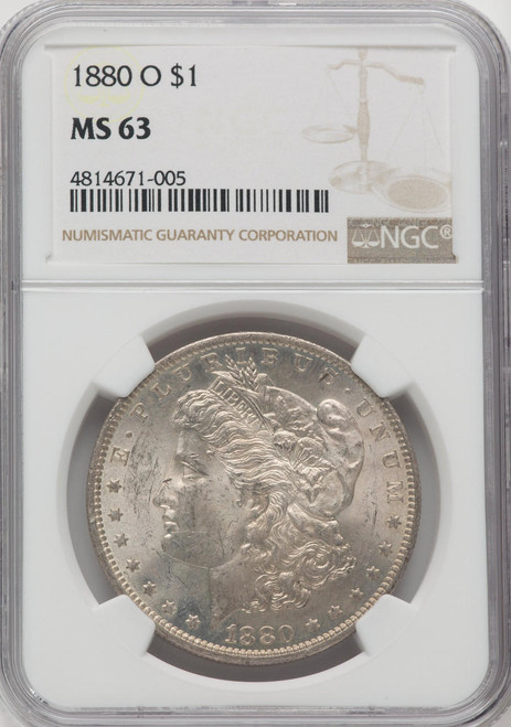  1880-O Morgan Silver Dollar NGC MS63 