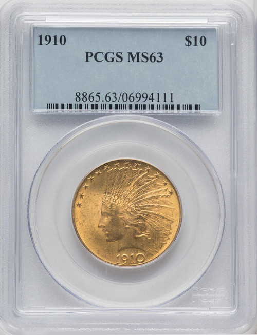  1910 $10 Gold Indian PCGS MS63 