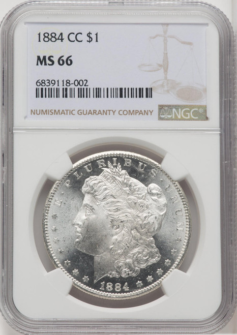Bullionshark 1884-CC Morgan Silver Dollar NGC MS66 - 519347016 