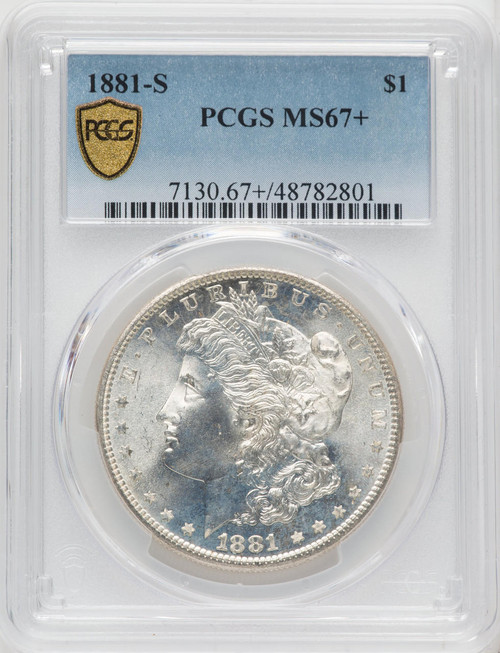 Bullionshark 1881-S Morgan Silver Dollar PCGS MS67+ - 766941002 