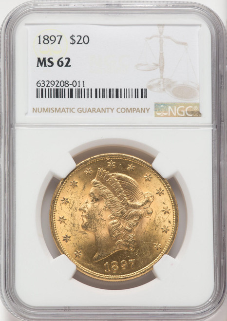  1897 $20 Gold Liberty NGC MS62 - 171299673 