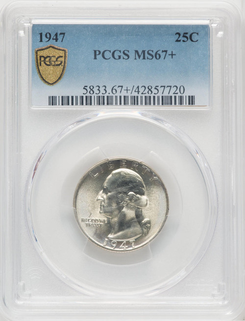  1947 Washington Quarter PCGS MS67+ 