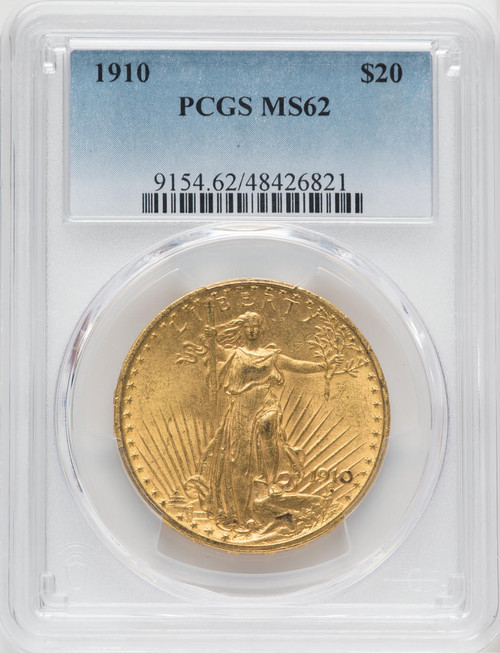  1910 - $20 - Saint-gaudens Double Eagles - Pcgs - 62 