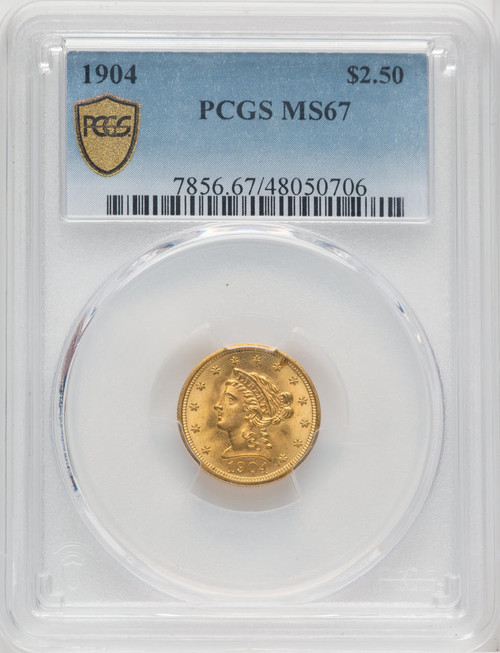  1904 $2.50 Gold Liberty PCGS MS67 