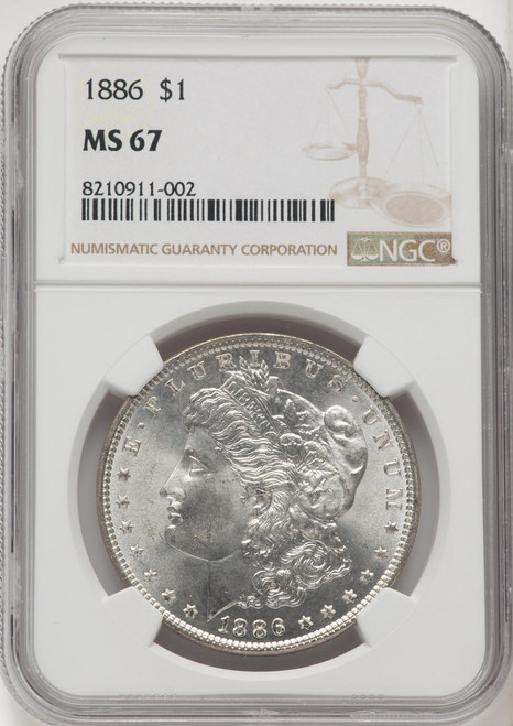  1886 Morgan Silver Dollar NGC MS67 - 769929011 