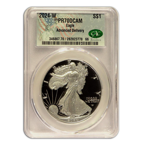 2024 $5 Gold Eagle CAC MS70 Paul Nugget Signed Founders label