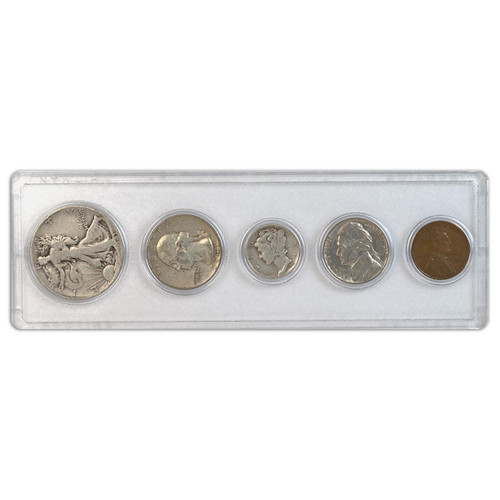 1948 Year Set 5 Coins in Fine or Better Condition