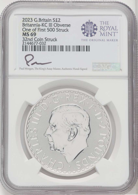 1000 MS Royal Succession Coin NGC MS69 coin front image