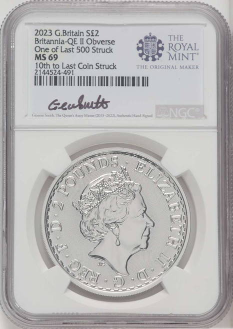 1000 MS Royal Succession Coin NGC MS69 coin front image