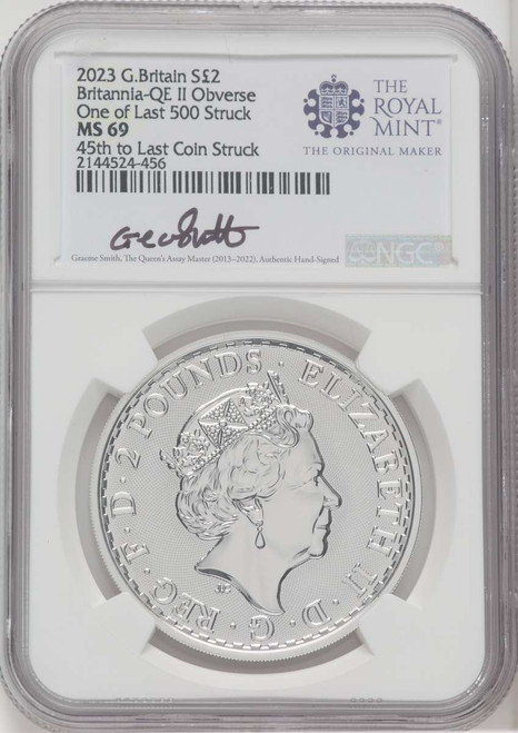 1000 MS Royal Succession Coin NGC MS69 coin front image