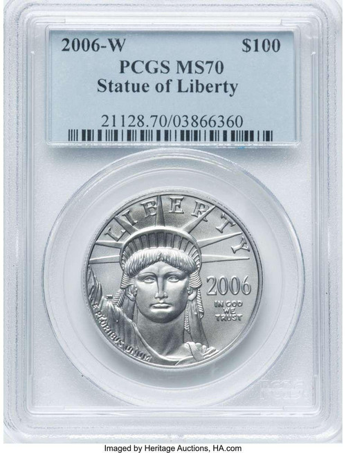アメリカ 2008 イーグル銀貨 NGC鑑定MS70 2008-W $100 Modern Bullion Coin NGC MS70 | Rare Coins For Sale