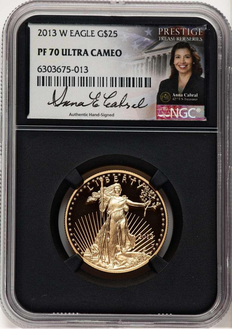 Bullionshark 2013-W $25 Modern Bullion Coin NGC MS70   Half-Ounce Gold American Eagle - HAT779218031 
