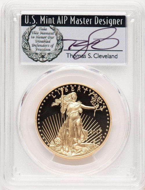 Bullionshark 2017-W $50 1 oz American Gold Eagle Coin PCGS MS70 - HAT506477007 