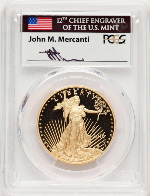 Bullionshark 2010-W $50 1 oz American Gold Eagle Coin PCGS MS70 - HAT521593015 