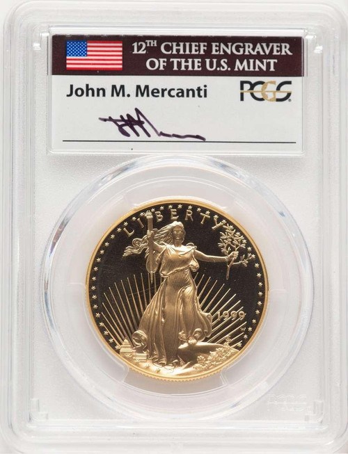Bullionshark 1999-W $50 1 oz American Gold Eagle Coin PCGS MS70, Mercanti - HAT779218061 