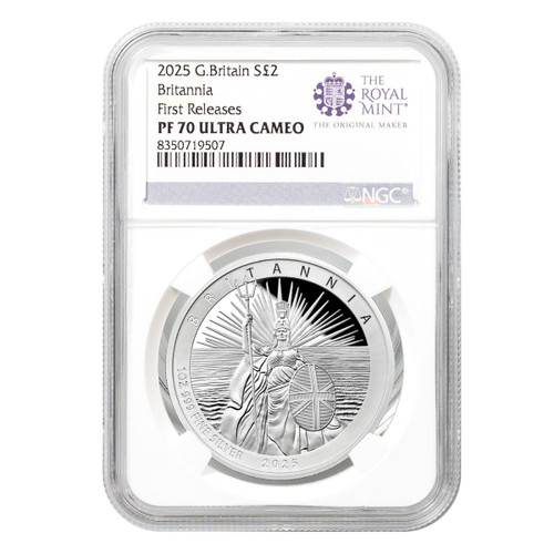 2025 1 oz Silver Britannia NGC PF70 UCAM First Releases
