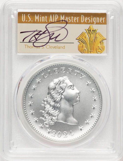 Bullionshark 2024 Medal Modern Commemorative Coin PCGS MS70   Flowing Hair, Silver, 230th Anniversary, Advanced Release - HAT772852071 