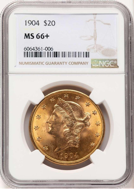 Bullionshark 1904 $20 Liberty Gold Double Eagle Coin NGC MS66  + - HAT778339011 