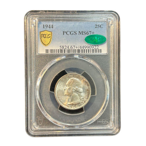  1944 Washington Quarter PCGS 67+ CAC 