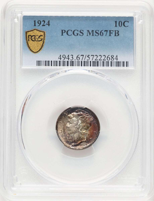 Bullionshark 1924 10C Mercury Dime Coin PCGS MS67 - HAT778949011 