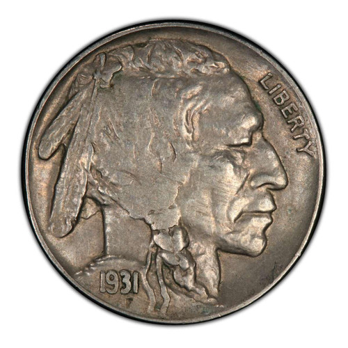  1931-S Buffalo Nickel F/VF - Key Date of the 1930's 