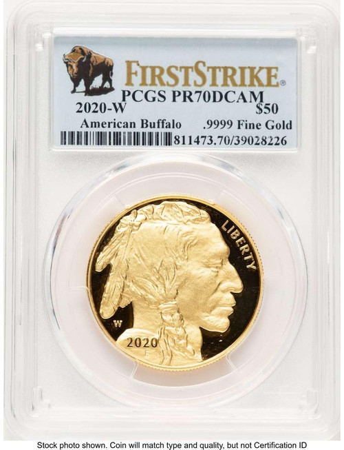 Bullionshark 2020-W G$50 Modern Bullion Coin PCGS MS70   One-Ounce Gold Buffalo - HAT779040017  Bullionshark 2020-W G$50 Modern Bullion Coin PCGS MS70   One-Ounce Gold Buffalo - HAT779040017