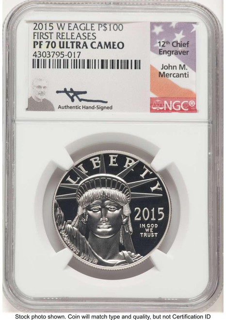 Bullionshark 2015-W $100 Modern Bullion Coin NGC MS70   One-Ounce Platinum Eagle, First Strike - HAT779646032  Bullionshark 2015-W $100 Modern Bullion Coin NGC MS70   One-Ounce Platinum Eagle, First Strike - HAT779646032
