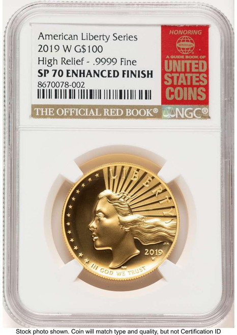 Bullionshark 2019-W $100 Gold High Relief Coin NGC MS70   American Liberty One Ounce Gold, Enhanced - HAT778749013  Bullionshark 2019-W $100 Gold High Relief Coin NGC MS70   American Liberty One Ounce Gold, Enhanced - HAT778749013