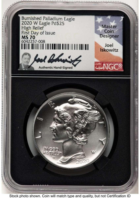 Bullionshark 2020-W $25 Palladium Eagle Coin NGC MS70 - HAT521612035  Bullionshark 2020-W $25 Palladium Eagle Coin NGC MS70 - HAT521612035