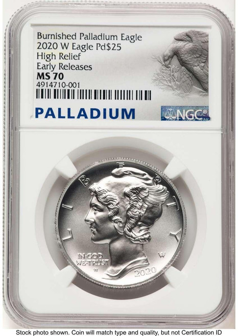 Bullionshark 2020-W $25 Palladium Eagle Coin NGC MS70 - HAT777223034  Bullionshark 2020-W $25 Palladium Eagle Coin NGC MS70 - HAT777223034