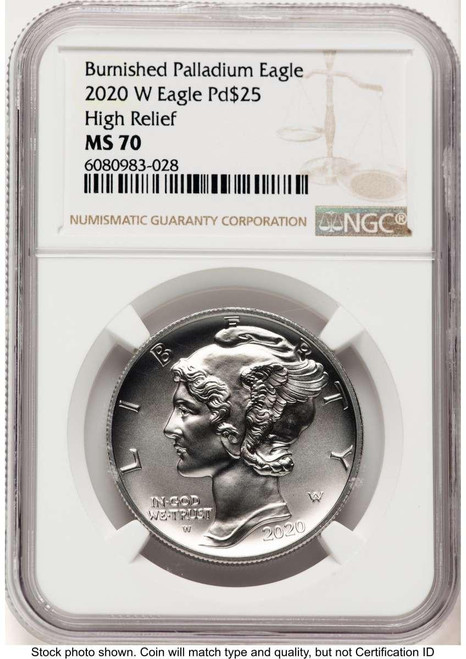 Bullionshark 2020-W $25 Palladium Eagle Coin NGC MS70 - HAT777223040  Bullionshark 2020-W $25 Palladium Eagle Coin NGC MS70 - HAT777223040