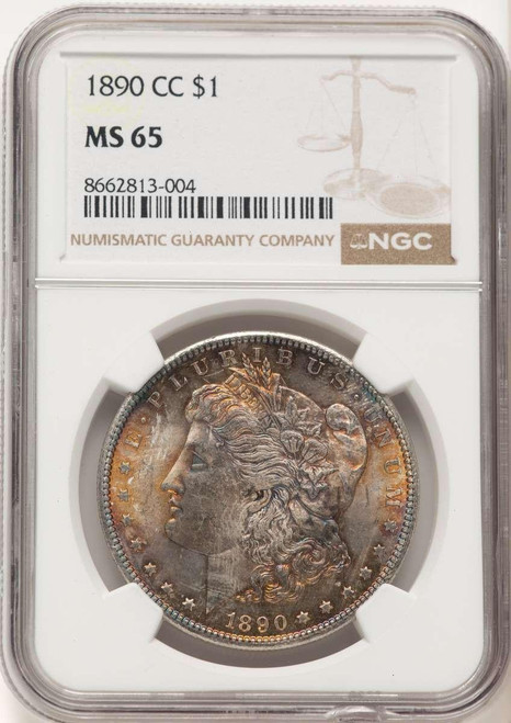 Bullionshark 1890-CC S$1 Morgan Silver Dollar Coin NGC MS65 - HAT778971035  Bullionshark 1890-CC S$1 Morgan Silver Dollar Coin NGC MS65 - HAT778971035