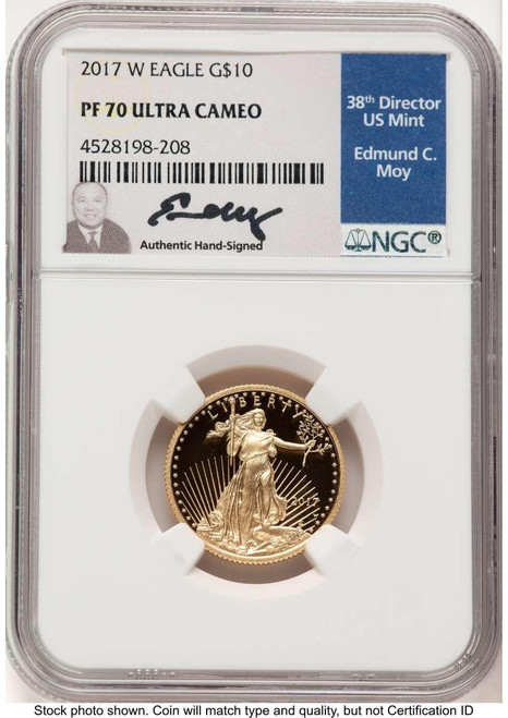 Bullionshark 2017-W $10 1/4 oz American Gold Eagle Coin NGC MS70 - HAT522200054  Bullionshark 2017-W $10 1/4 oz American Gold Eagle Coin NGC MS70 - HAT522200054