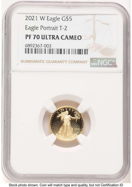 Bullionshark 2021-W G$5 Modern Bullion Coin NGC MS70   Tenth Ounce Gold Eagle, Type Two - HAT779328026  Bullionshark 2021-W G$5 Modern Bullion Coin NGC MS70   Tenth Ounce Gold Eagle, Type Two - HAT779328026